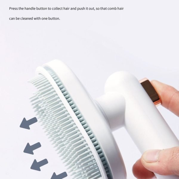 Pet Comb Cat Dog To Remove Floating Hair Pet Hair Brush Hair Removal Artifact Pet Grooming Brush Supplies Self Cleaning Comb Pet Products - Image 9