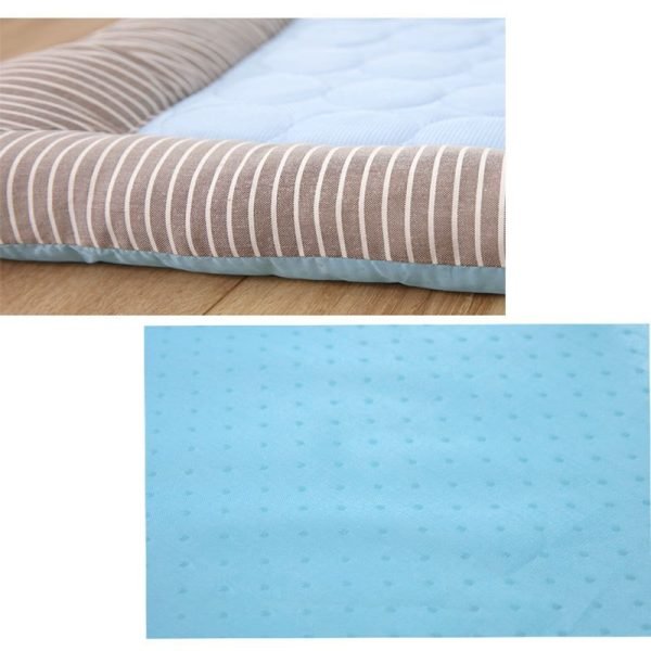 Pet Cooling Pad Bed For Dogs Cats Puppy Kitten Cool Mat Pet Blanket Ice Silk Material Soft For Summer Sleeping  Blue Breathable - Image 5