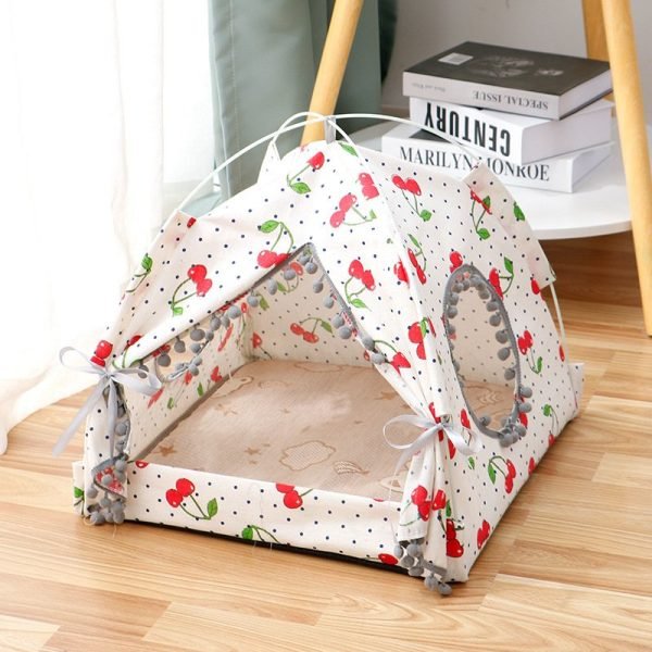 Cat Tent Cat Cat House Enclosed Pet Bed - Image 5