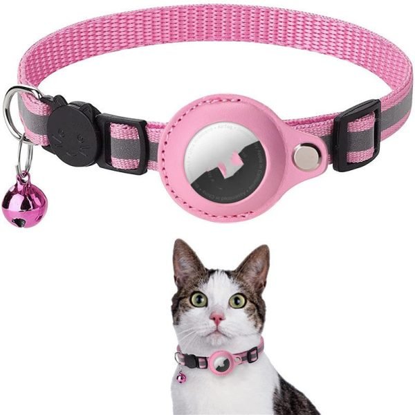 Reflective Collar Waterproof Holder Case For Airtag Air Tag Airtags Protective Cover Cat Dog Kitten Puppy Nylon Collar - Image 6