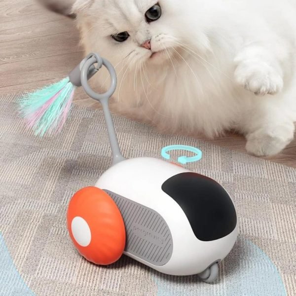 Remote Control Interactive Cat Car Toy USB Charging Chasing Automatic Self-moving Remote Smart Control Car Interactive Cat Toy Pet Products - Image 2