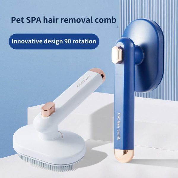 Pet Comb Cat Dog To Remove Floating Hair Pet Hair Brush Hair Removal Artifact Pet Grooming Brush Supplies Self Cleaning Comb Pet Products - Image 2