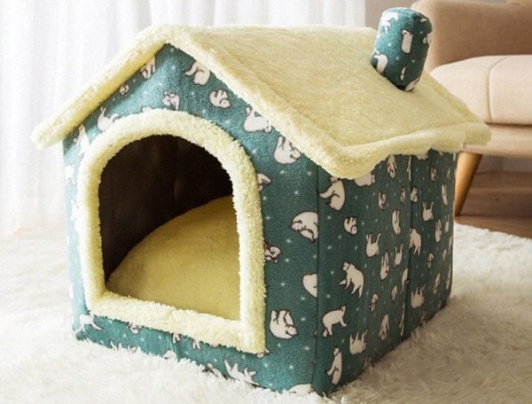 Foldable Dog House Pet Cat Bed Winter Dog Villa Sleep Kennel Removable Nest Warm Enclosed Cave Sofa Pets Supplies - Image 8