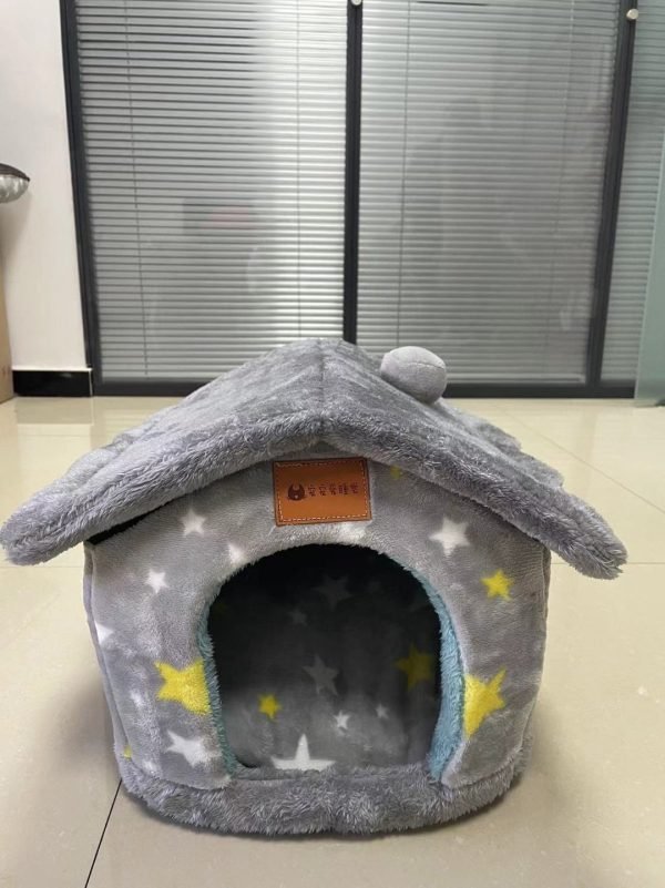 Foldable Dog House Pet Cat Bed Winter Dog Villa Sleep Kennel Removable Nest Warm Enclosed Cave Sofa Pets Supplies - Image 10