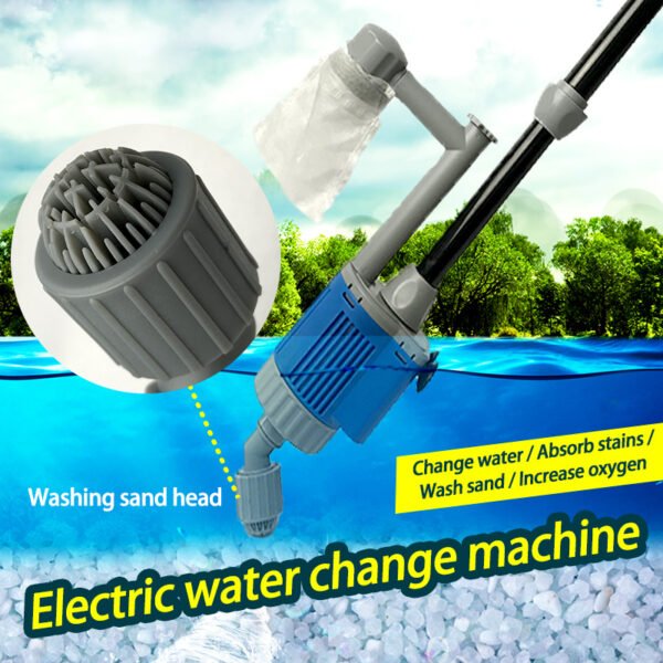 Fish Tank Gravel Cleaner - Aquarium Sand Electric Vacuum - Image 2