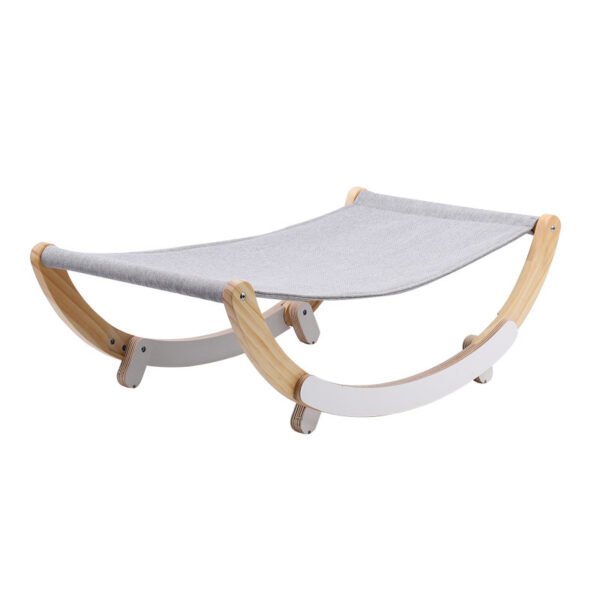 Solid Wood Cat Rocking Hammock Dual Purpose - Image 2