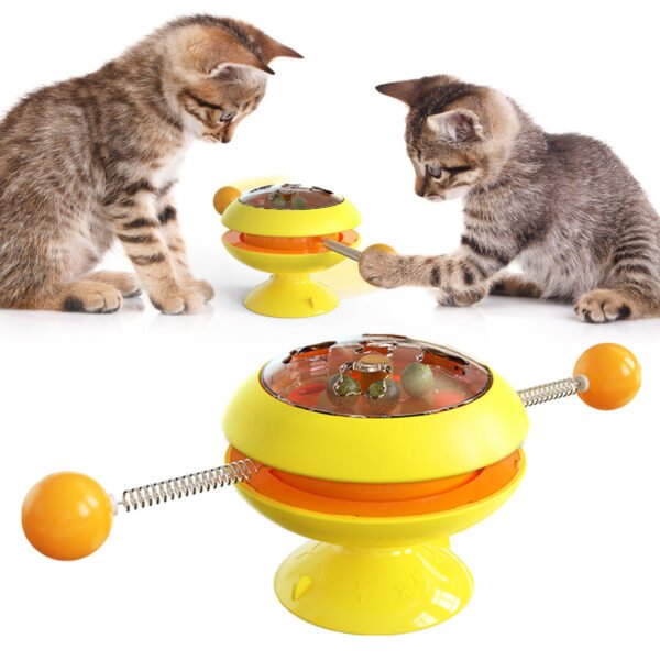 Rotatable Cat Toys Supplies With Catnip Interactive Training Toys For Cats Kitten Cat Accessories Pet Products - Image 4