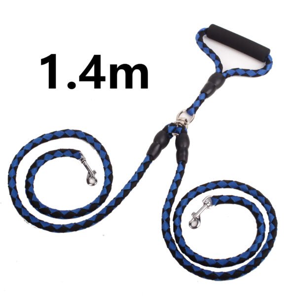 Double-Ended Traction Rope For Walking The Dog Hand-Double-Ended Traction Rope One Plus Two Leash Collar Pet Supplies Dog Collar - Image 5