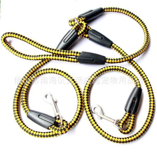 Double-Ended Traction Rope For Walking The Dog Hand-Double-Ended Traction Rope One Plus Two Leash Collar Pet Supplies Dog Collar - Image 9