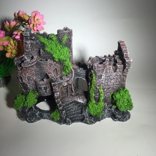 Fish tank resin castle decoration - Image 2