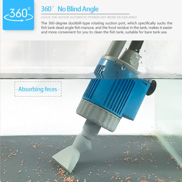 Fish Tank Gravel Cleaner - Aquarium Sand Electric Vacuum - Image 7