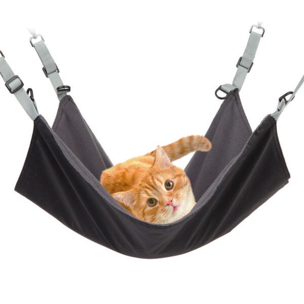 Small Cat And Dog Hanging Hammocks Can Be Used The Four Seasons With Plush And Waterproof Nylon Layer For Hanging Pet Supplies Pet Products - Image 3