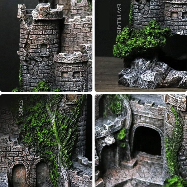 Fish tank resin castle decoration - Image 6