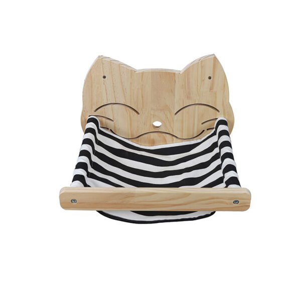 Pine Wood Cat Climbing Frame Cat Wall Hammock Staircase Room Space Capsule Cat Toy - Image 2