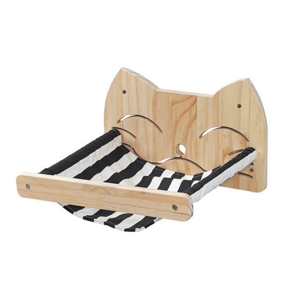 Pine Wood Cat Climbing Frame Cat Wall Hammock Staircase Room Space Capsule Cat Toy - Image 3