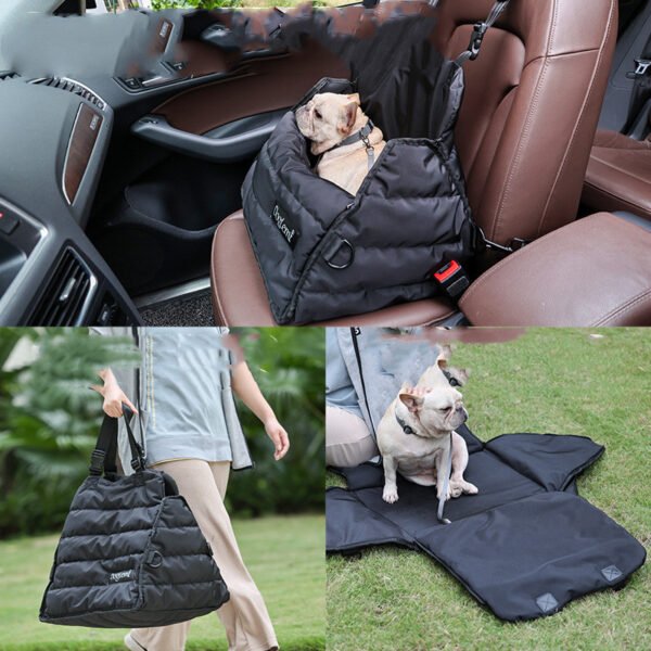 Pet Car Bag Car Front And Rear Seat Dog Car Pad Multi-functional Anti Splash Autumn And Winter Pet Bag - Image 5