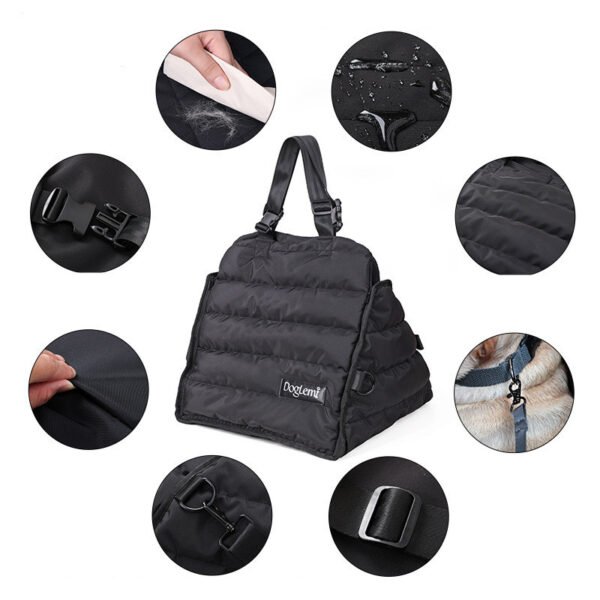 Pet Car Bag Car Front And Rear Seat Dog Car Pad Multi-functional Anti Splash Autumn And Winter Pet Bag - Image 3