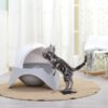 Litter Box Fully Enclosed Snow House Cat Toilet Large UFO Litter Box - Image 4