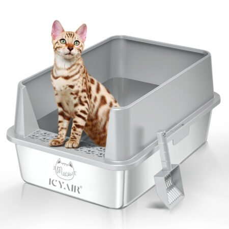 Stainless Steel Litter Box Oversized - Image 4