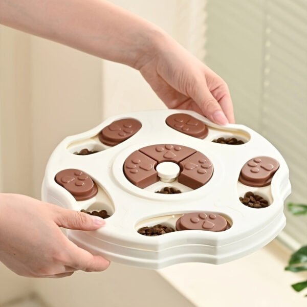 Interactive Slow Food Bowl For Pets For Dogs And Cats Training And Slow Feeding Assistant Non-electric Plastic Intelligence Game Stimulates Intelligence And Good Habits Multi-stage Challenge, Foo - Image 6