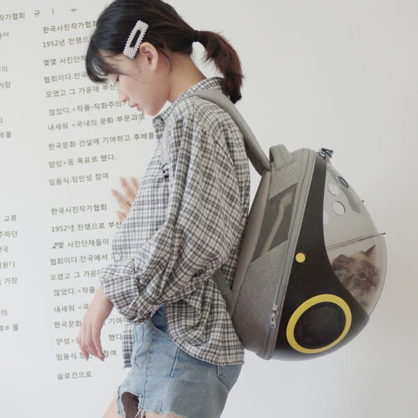 Breathable Egg Shell Cat Nest Pet Transparent Space Capsule Out Portable Backpack - Image 6
