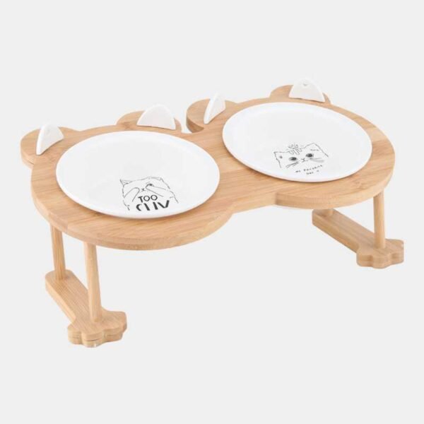 Inclined ceramic cat food cat food bowl - Image 4