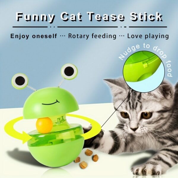 Pets Cat Toy Frog Tumbler Food Dropping Ball Pet Products - Image 2