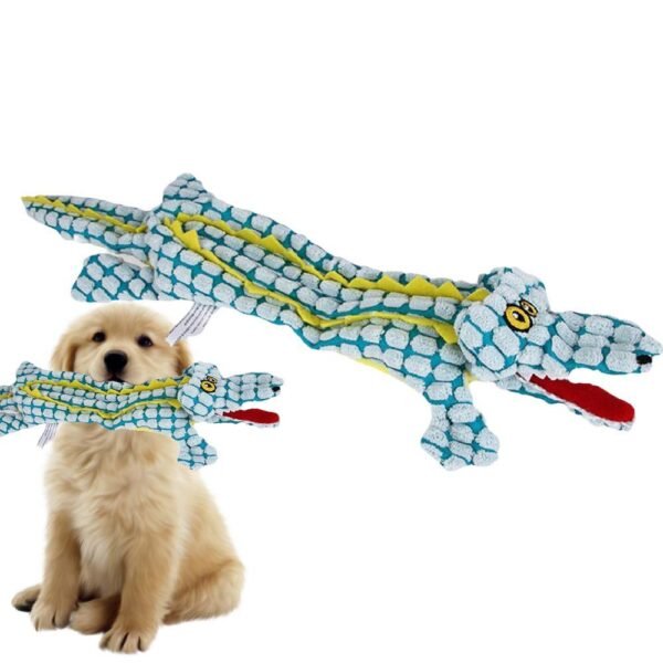 Plush Dog Toy Animals Shape Bite Resistant Squeaky Toys Corduroy Dog Toys For Small Large Dogs Puppy Pets Training Accessories - Image 9