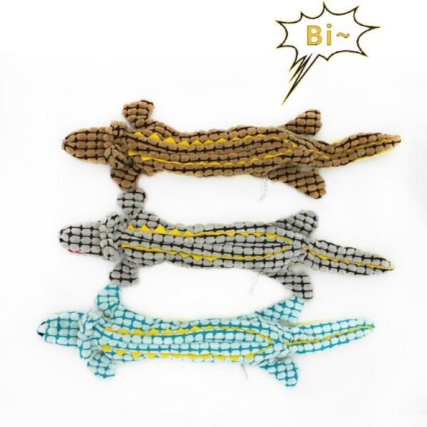 Plush Dog Toy Animals Shape Bite Resistant Squeaky Toys Corduroy Dog Toys For Small Large Dogs Puppy Pets Training Accessories - Image 8