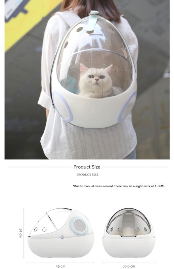 Breathable Egg Shell Cat Nest Pet Transparent Space Capsule Out Portable Backpack - Image 10