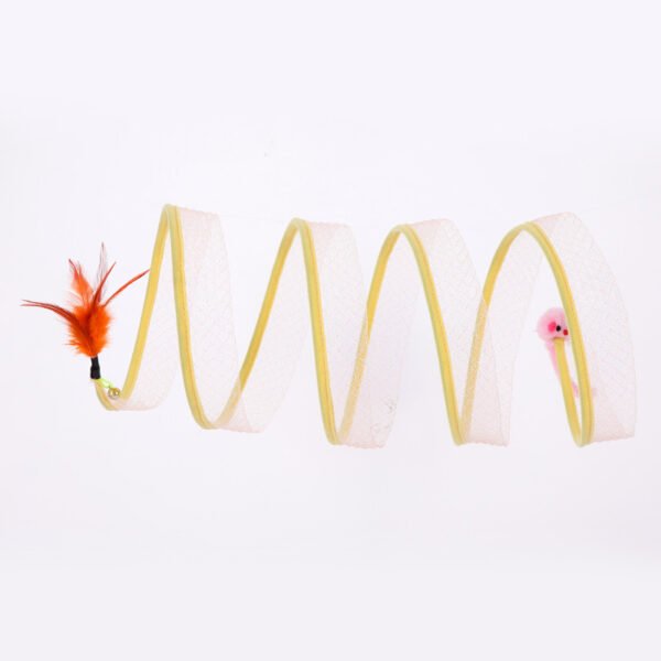 Cat Pets Toys Mouse Shape Balls Foldable Cat Kitten Play Tunnel Funny Cat Stick Mouse Supplies Simulation Mouse Pet Accessories - Image 3