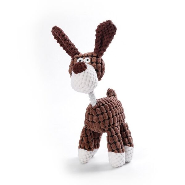 Plush Dog Toy Animals Shape Interactive Dog Chew Toys Corduroy Dog Toys For Small Large Dogs Puppy Pets Training Accessories - Image 4