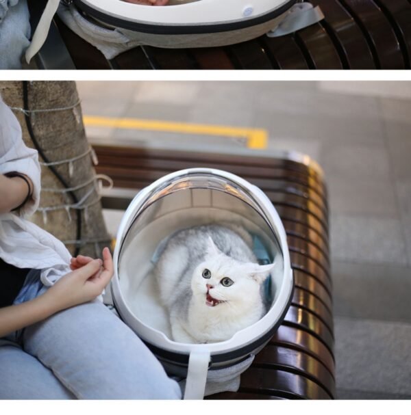 Breathable Egg Shell Cat Nest Pet Transparent Space Capsule Out Portable Backpack - Image 4
