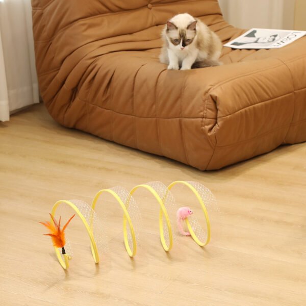 Cat Pets Toys Mouse Shape Balls Foldable Cat Kitten Play Tunnel Funny Cat Stick Mouse Supplies Simulation Mouse Pet Accessories - Image 5