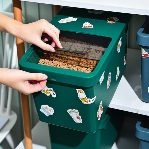 Cat Dog Food Storage Bucket Food Bucket Storage Box - Image 9