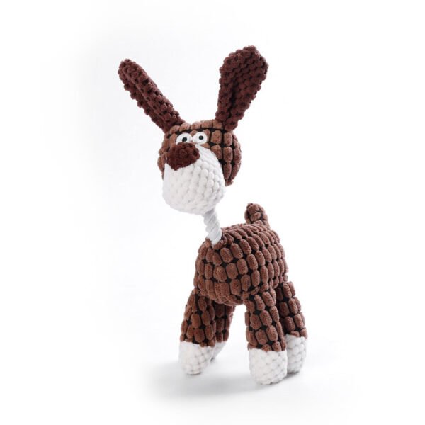 Plush Dog Toy Animals Shape Interactive Dog Chew Toys Corduroy Dog Toys For Small Large Dogs Puppy Pets Training Accessories - Image 2