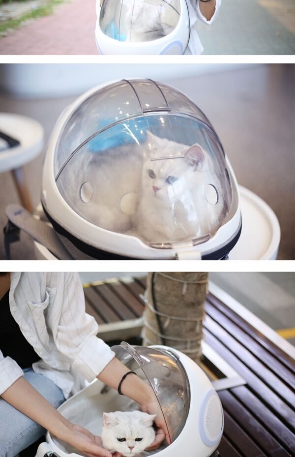 Breathable Egg Shell Cat Nest Pet Transparent Space Capsule Out Portable Backpack - Image 2