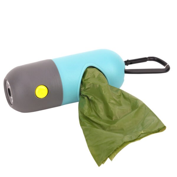 LED Pet Waste Bag Dispenser With Light Capsule Dog Toilet Picker Pets Supplies Portable Garbage Bags Organizer - Image 5