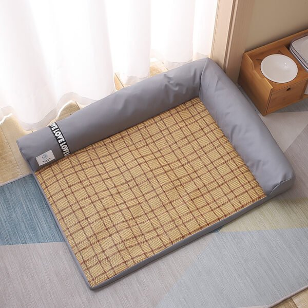 Summer Cooling Mats Cat Bed Dog Bed Dog Sofa Pet Mats Cat House Ice Pad Dog Sleeping Mats Cool Cold Bamboo Fiber Cat Bed - Image 4