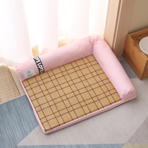 Summer Cooling Mats Cat Bed Dog Bed Dog Sofa Pet Mats Cat House Ice Pad Dog Sleeping Mats Cool Cold Bamboo Fiber Cat Bed - Image 5