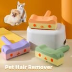 New Pet Hair Roller Remover Lint Brush 2-Way Dog Cat Comb Tool Convenient Cleaning Dog Cat Fur Brush Base Home Furniture Sofa