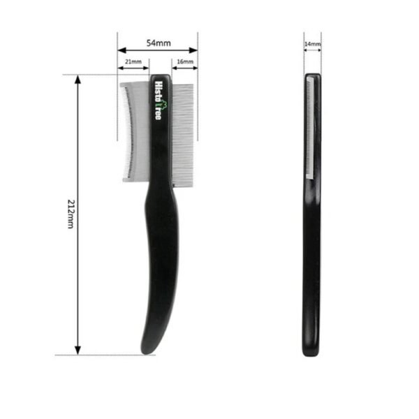 Pet Hair Comb Hair Remover Double-sided Easy Deshedding Brush For Cat Grooming Dog Grooming Flea Comb Pet Supplies - Image 2
