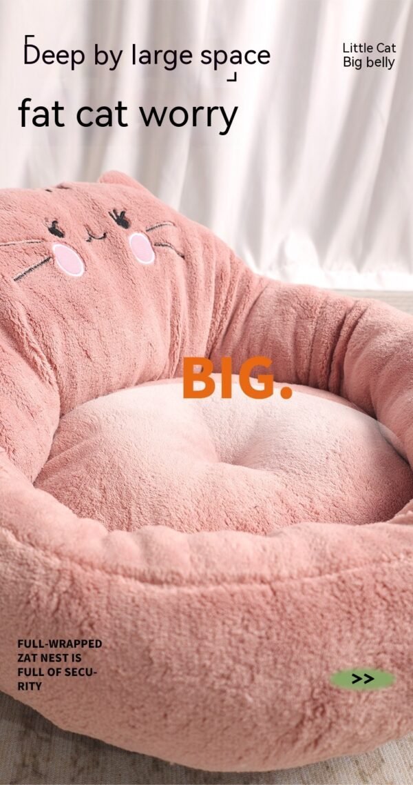 Big And Small  Trending Cartoon Pet Bed Dog Bed Cat Nest - Image 10
