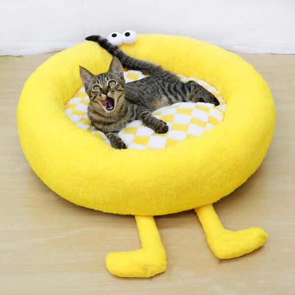 Long Plush Nest For Pets, Thick And Warm Mat For Small And Medium Shiba Inu, Deep Sleep Nest For Puppies, Autumn And Winter - Image 8