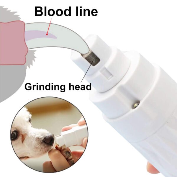 Electric Pet Nail Polisher with Light – Dog & Cat Nail Grinder - Image 10