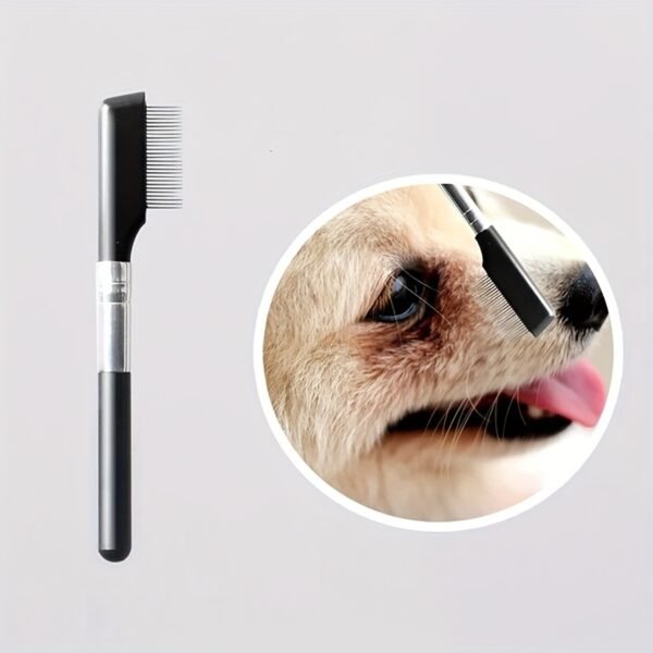 Pet-friendly Eye Grooming Brush Soft Tear Stain Remover With Comb For Dogs And Cats Ambidextrous Design Pet Hair Remover Dog Brush For Hair Removal And Grooming - Image 6