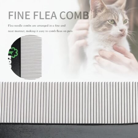 Pet Hair Comb Hair Remover Double-sided Easy Deshedding Brush For Cat Grooming Dog Grooming Flea Comb Pet Supplies - Image 5