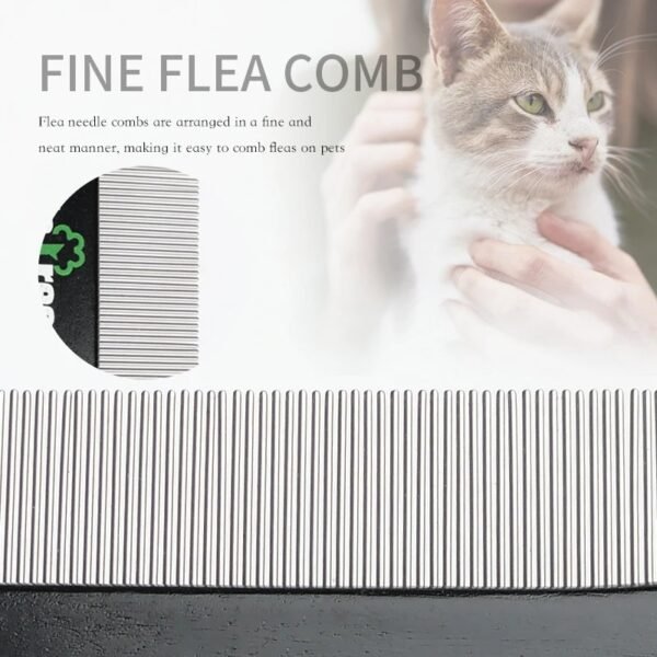 Pet Hair Comb Hair Remover Double-sided Easy Deshedding Brush For Cat Grooming Dog Grooming Flea Comb Pet Supplies - Image 5