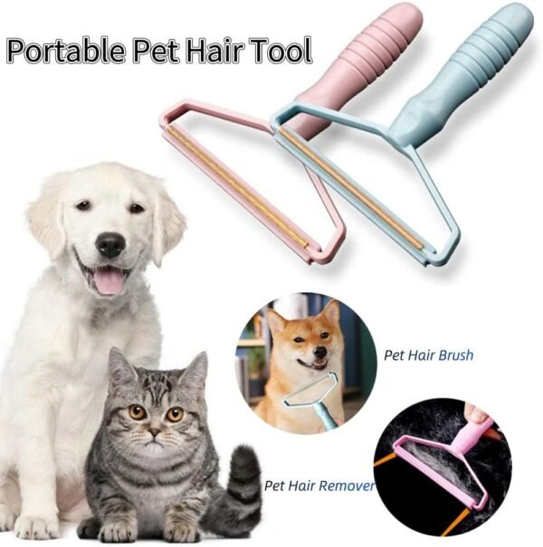 Portable Fabric Shaver Pet Hair Remover  Manual Lint Remover Dog Hair Remover Tool Removing  Dust From Clothing Carpet Furniture Blankets - Image 4