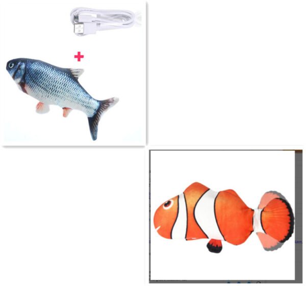Electric Funny Cat Simulation Fish Beating Usb Jumping Cat Toy - Image 3